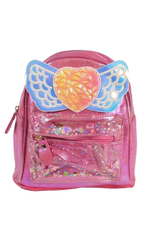 Рюкзак детский "Крылья", 22*20*8см, 5цветов микс,1отделене+карман,кожзам