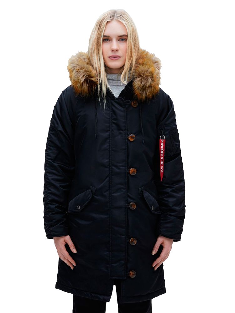 Парка Alpha Industries Elyse Black (черная)