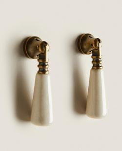 Мебельная ручка Zara Home, 6.5х1.5х2.5 см, керамика, 2 шт., 7332/555