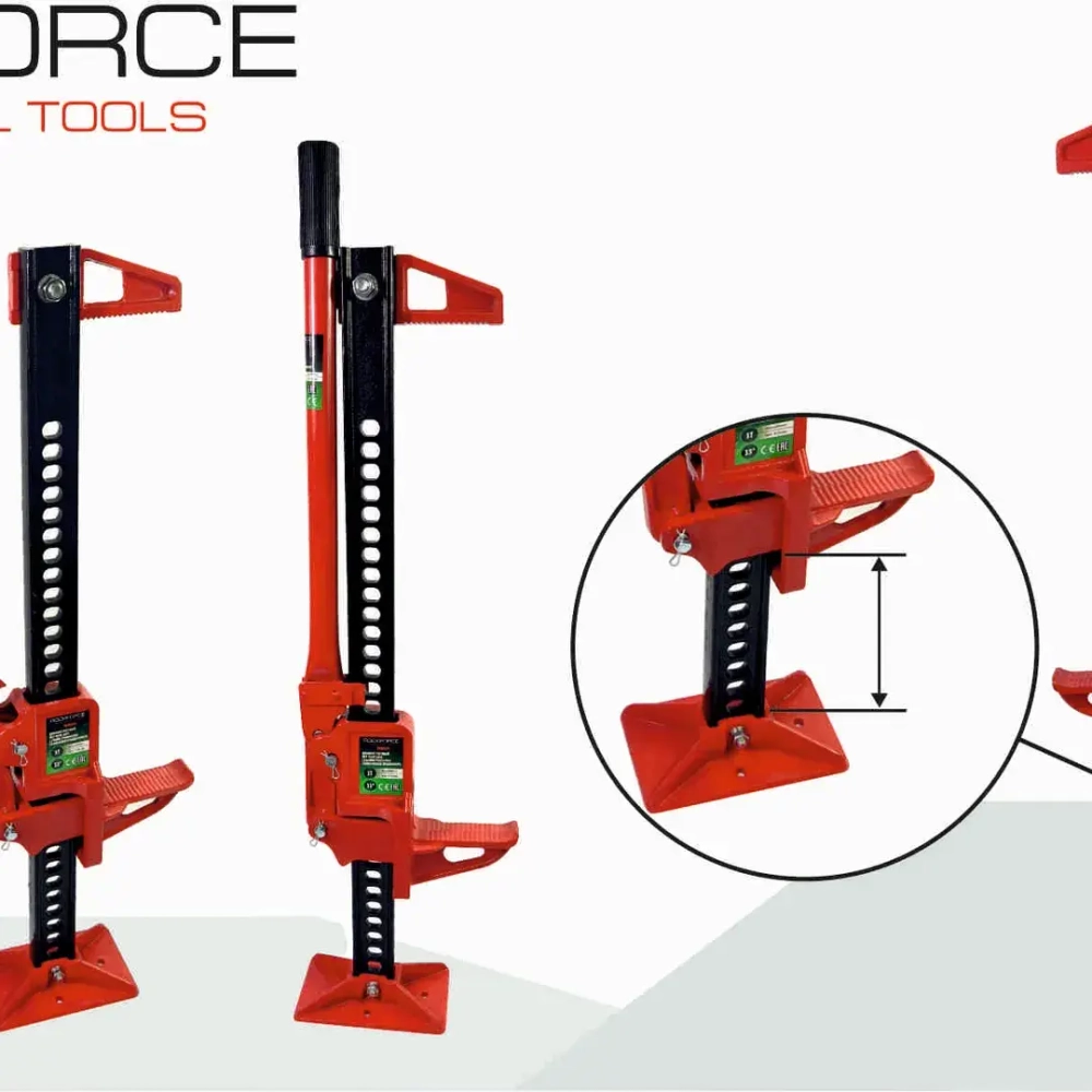 Домкрат реечный 3т 33''(высота подхвата - 155мм, высота подъема - 700мм) RockForce##Rock FORCE RF-TRA8335