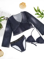 купальник раздельный 3 в 1 спортивный топ парео