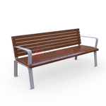 Скамейка Мадрид с подлокотниками