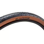 Покрышка для велосипеда 28" Blackone Saturn Ring 700 x 45c (47-622) черная с коричневой боковиной, металлический корд