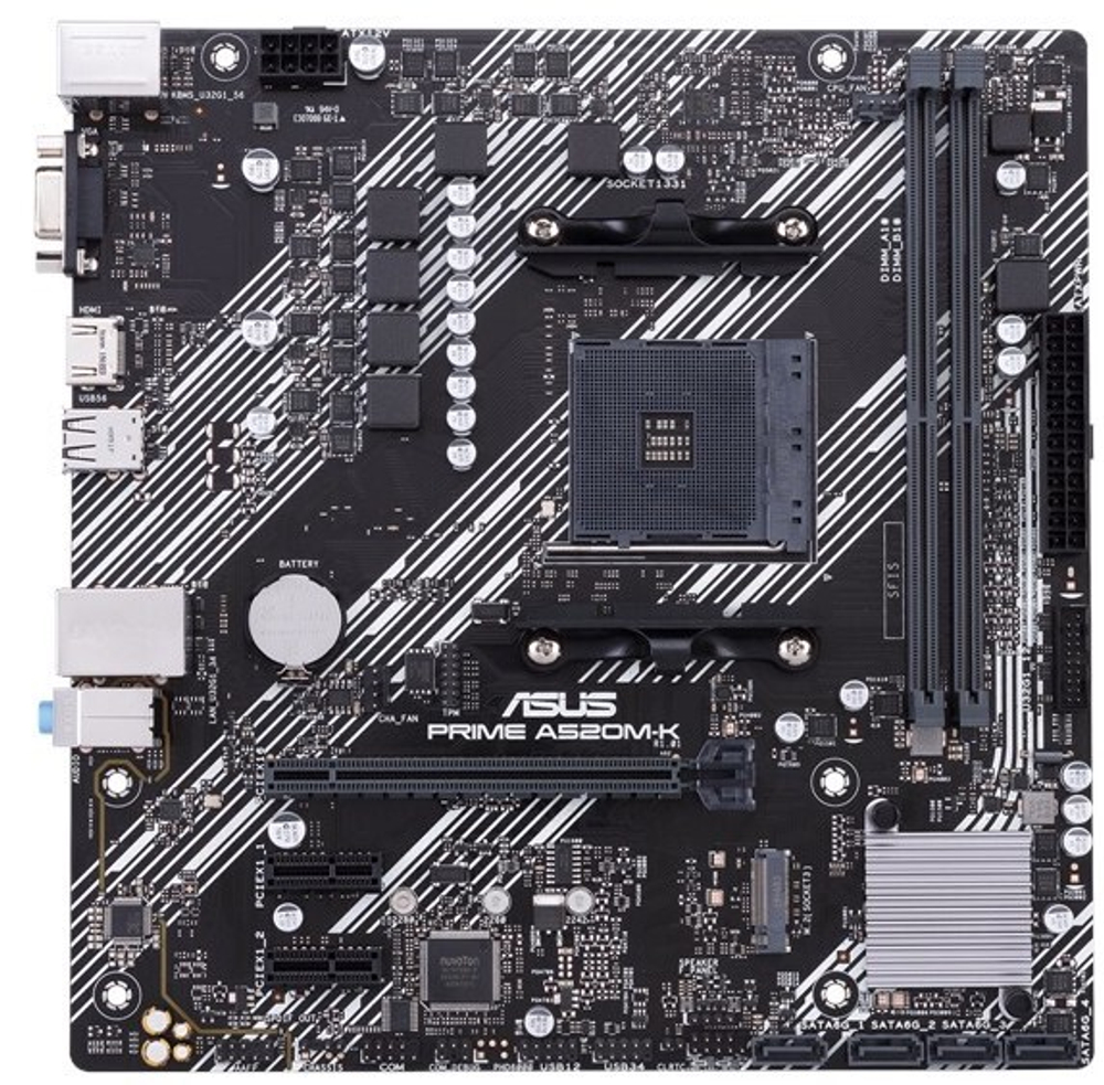Материнская плата mATX ASUS PRIME A520M-K