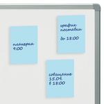 Блок самоклеящийся (стикеры) STAFF STANDARD, ПАСТЕЛЬНЫЙ 76х51 мм, голубой, 100 листов, 116582