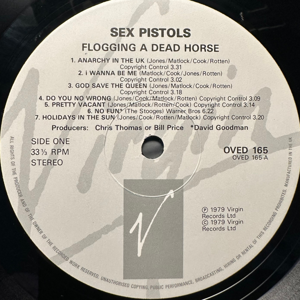 Sex Pistols - Flogging A Dead Horse (Англия 1986г.)