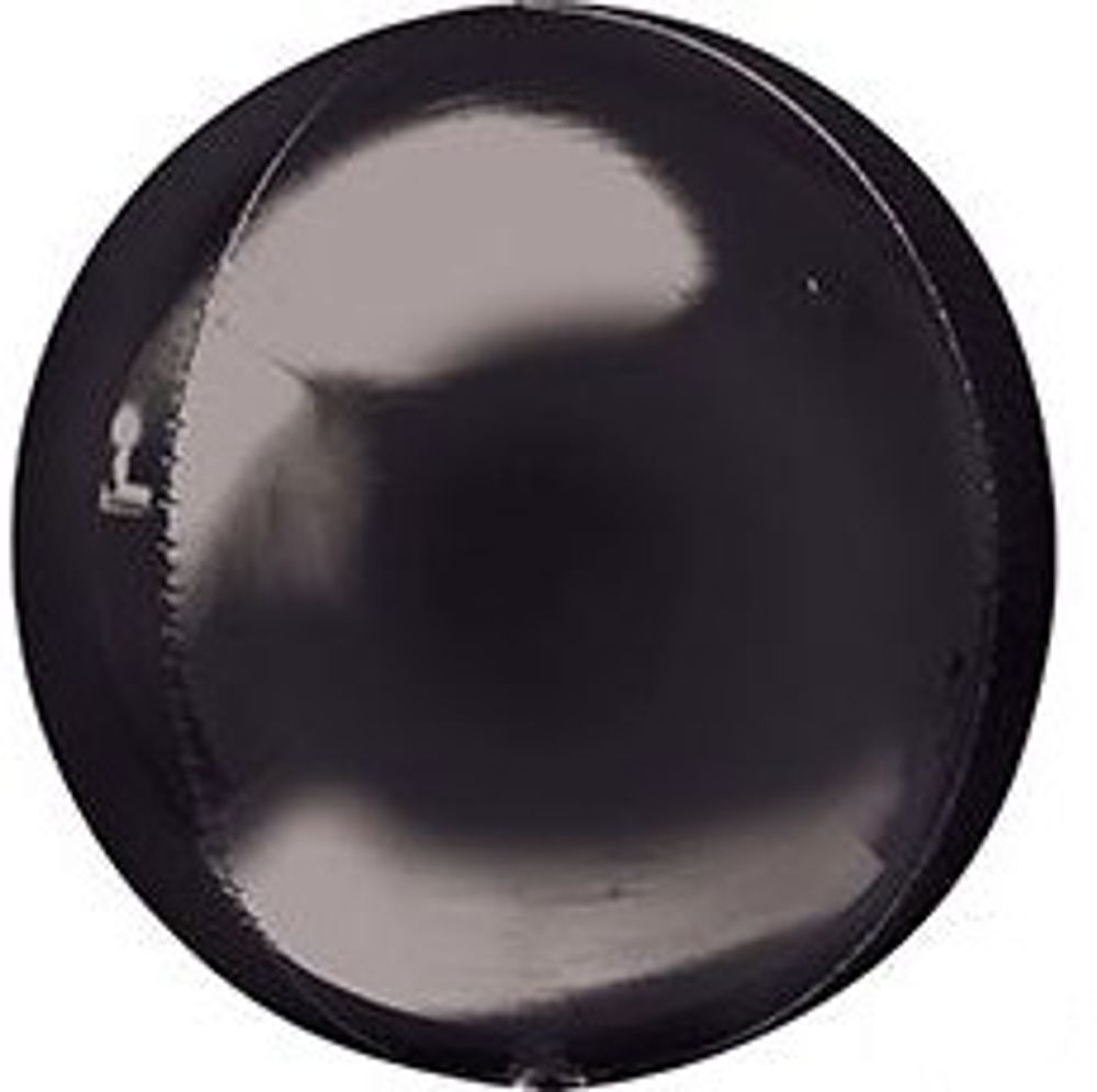 Сфера 3Д &quot;Черная металлик&quot; 45 см