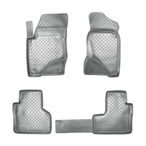 Ковры в салон Norplast/Unidec для VAZ Lada Niva Travel (2020-), Серый, арт.NPL-Po-12-51-2-G