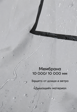 Дождевик-пончо серый Gamp Grey