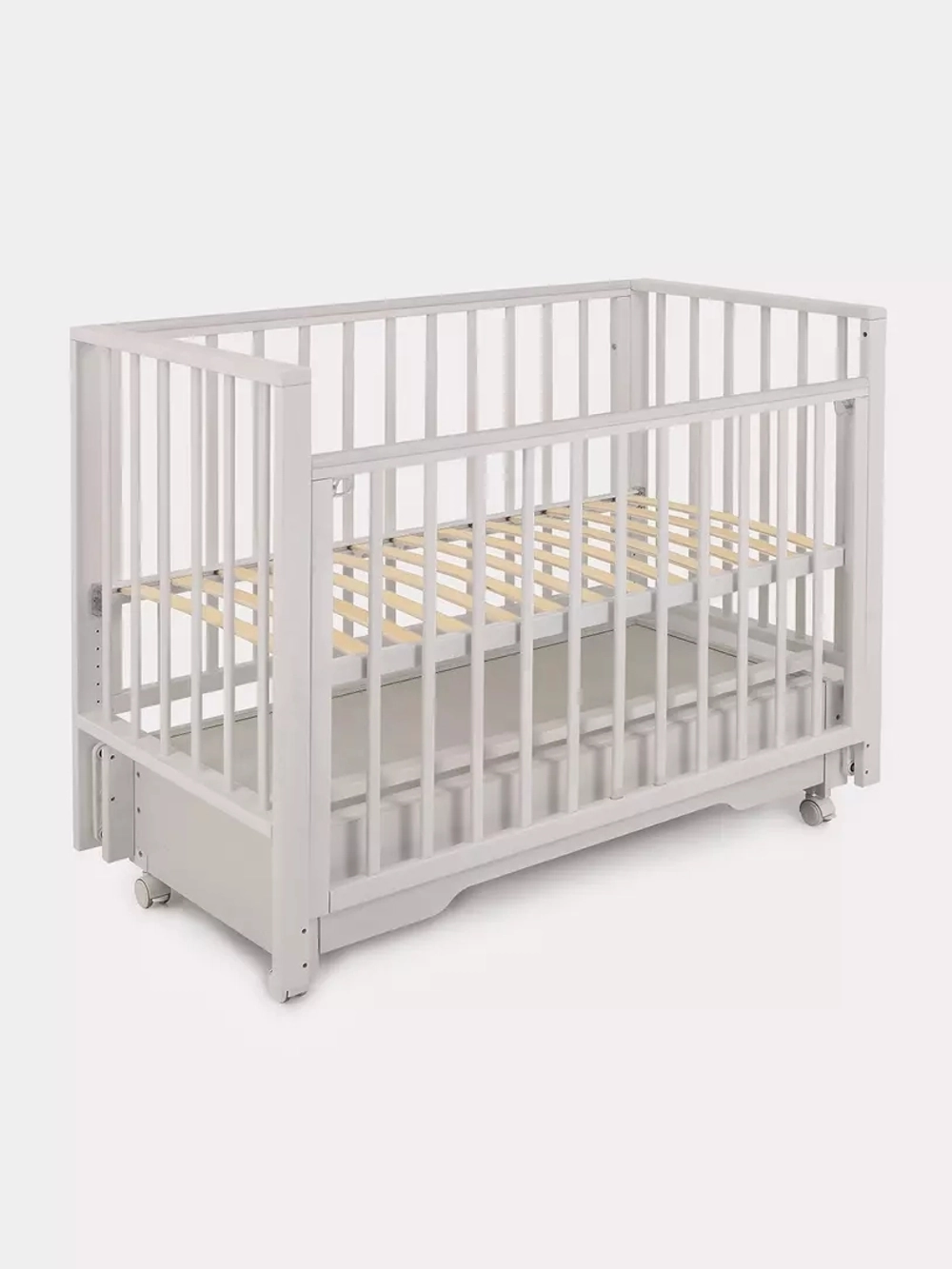 Кроватка детская Rant Bergen Plus Crystal Beige универсальный маятник, автостенка, ящик, колеса