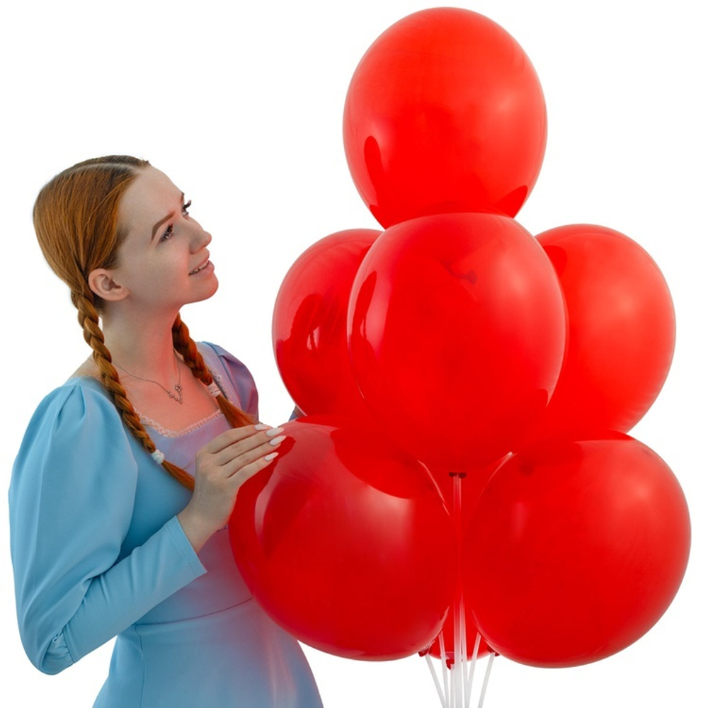 Шар 14" Экстра Красный / Red, кристалл Belbal