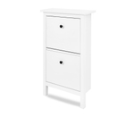 Обувница 2 ящика КЫМОР (HEMNES), 59х22х101 см, белый