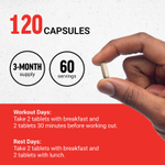 Force Factor, Test X180 Alpha® V2, 120 таблеток