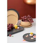 Набор из двух тарелок темно-серого цвета из коллекции essential, 20 см