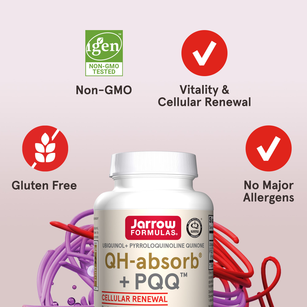 Jarrow Formulas, QH-Absorb + PQQ, 60 капсул