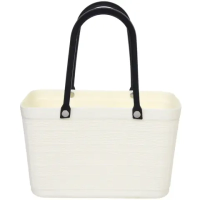 Корзина - сумка для хранения «СТЭНТ», цвет белый, 27.5*15*34см