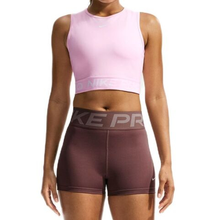 Топ теннисный Nike Pro Dri-Fit Cropped Tank - pink foam/white