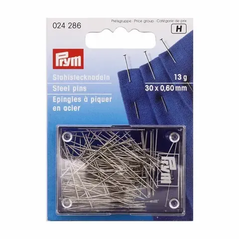 Prym  Булавки (сталь) №6 тонкие 0,60*30 мм, 13 гр.
