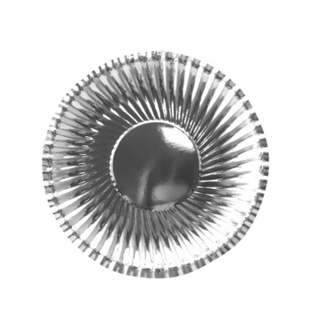 Тарелки Фактурные Серебряные 6/18