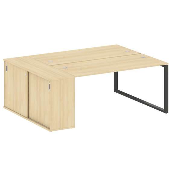 Метал Систем Рабочая станция с шкафом-купе на О-образном м/к БО.РС-СШК-1.4 Т