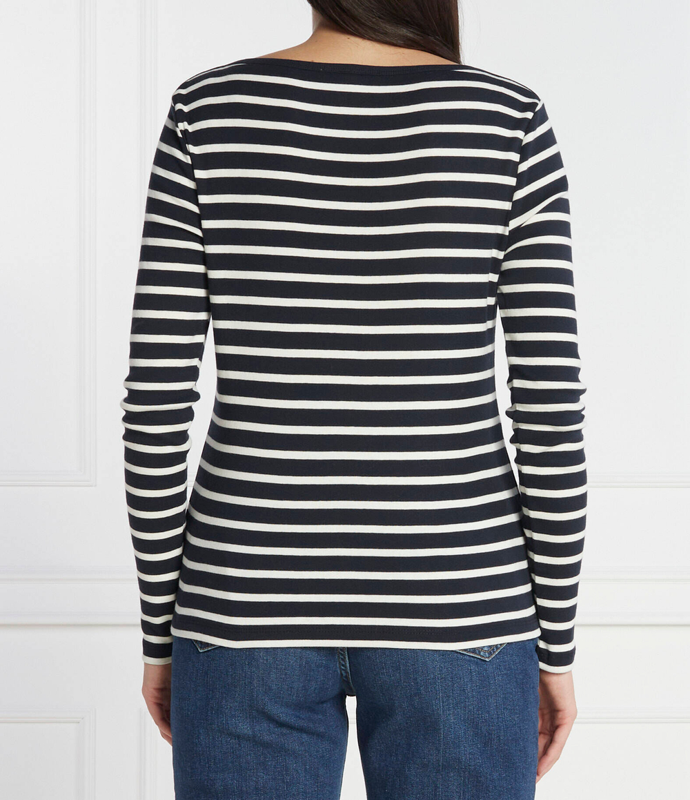 Блузка CODY RIB SLASH-NK LS Tommy Hilfiger - темно-синий(WW0WW40829)