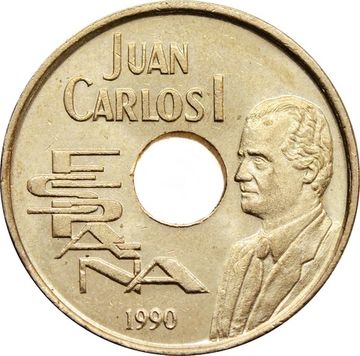 25 песет 1990 Испания «XXV летние Олимпийские Игры, Барселона 1992»