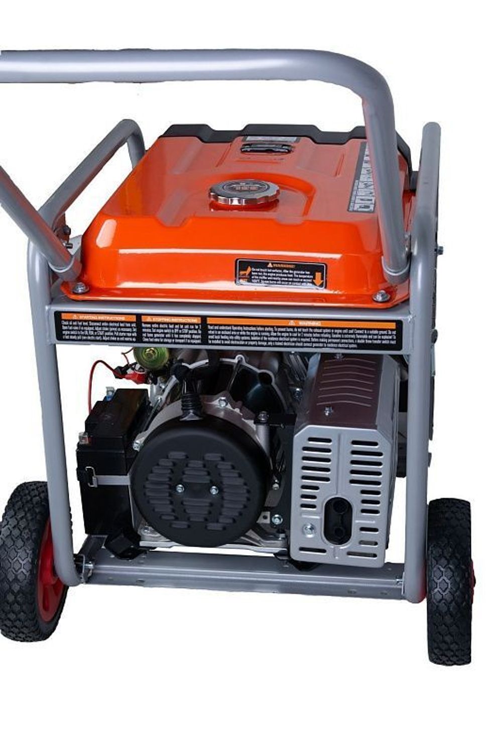 Генератор бензиновый TOR KM6500H - [5 кВт / 220V] эл. пуск, колеса