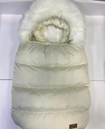 Комплект на выписку Конверт + комбинезон 62-68 (молочный)