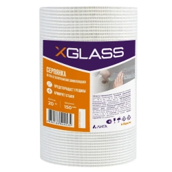 Лента серпянка стеклотканевая самоклеящаяся 150мм х 20м XGLASS
