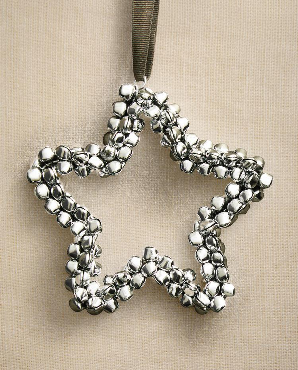 ZARA HOME ЕЛОЧНОЕ УКРАШЕНИЕ «ЗВЕЗДА С КОЛОКОЛЬЧИКАМИ», СЕРЕБРЯНЫЙ