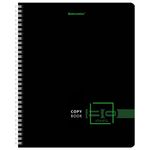 Тетрадь А5 80 л. BRAUBERG, гребень, клетка, глянцевая ламинация, "Dark", 404418, 4шт