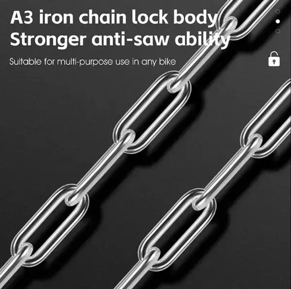 Замок велосипедный тросовый West biking, YP0705097, чёрный