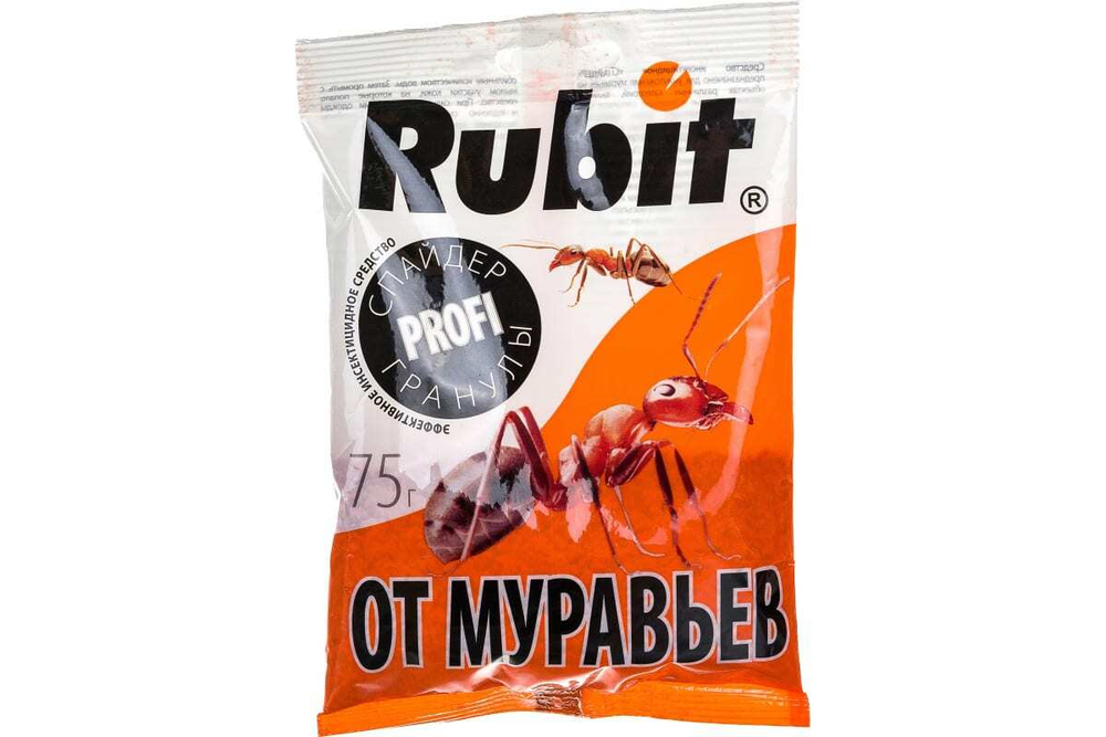 ИНСЕКТИЦИДНЫЕ ГРАНУЛЫ ОТ МУРАВЬЕВ РУБИТ СПАЙДЕР 75ГР
