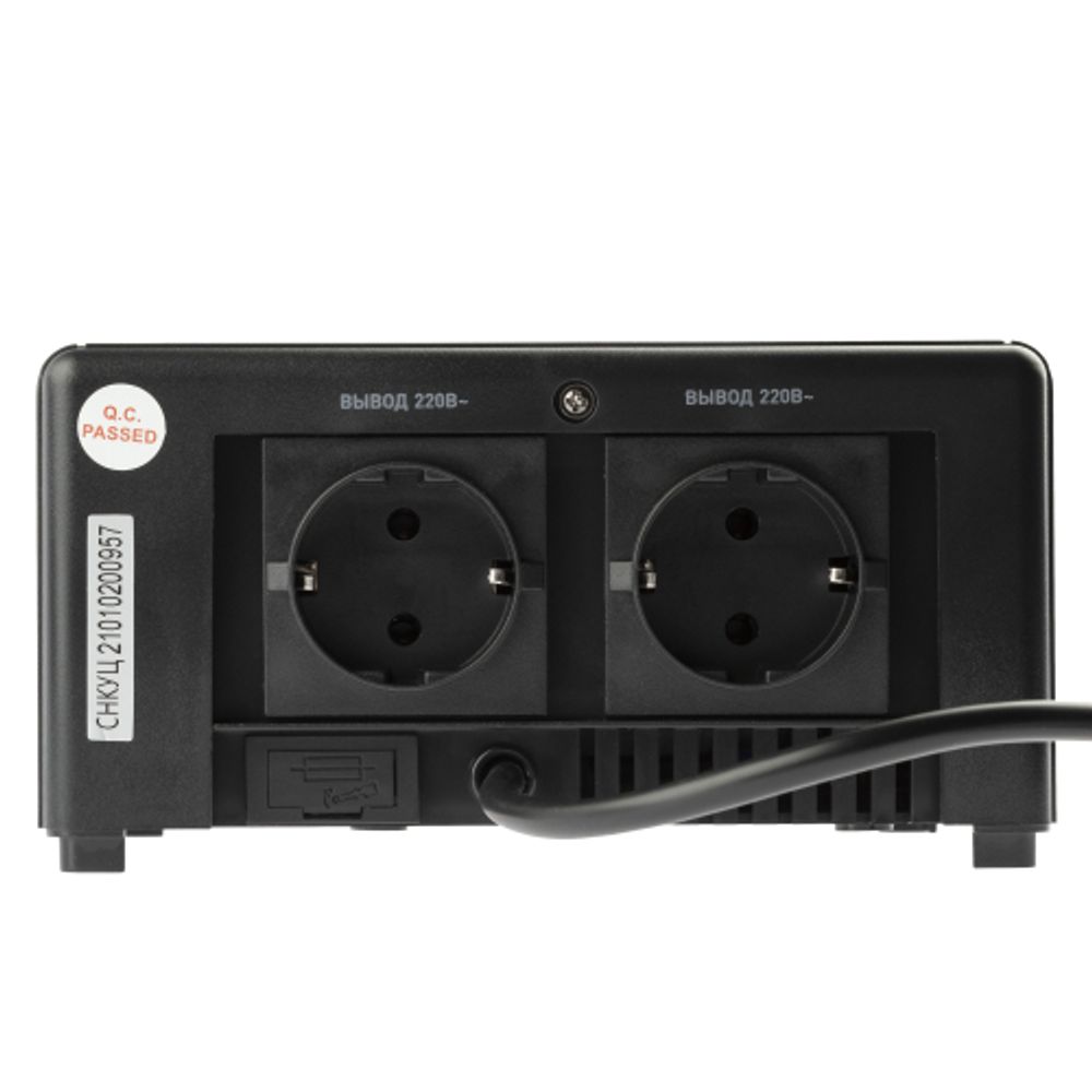 Стабилизатор напряжения ЭРА CНК-1500-УЦ компактный универсальный, 140-260В/220В, 1500ВА