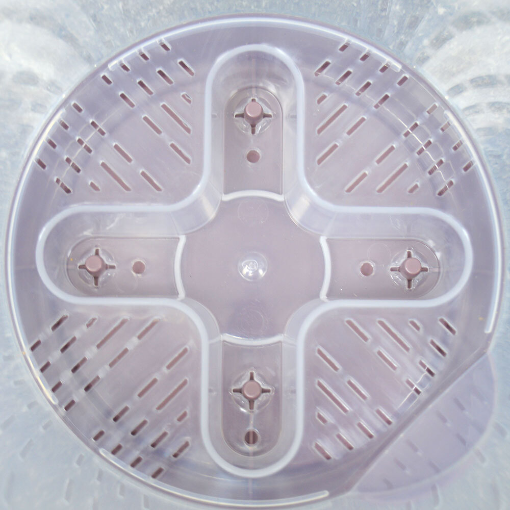 Горшок цветочный 2л №3 прозрачный, поддон бледно-бордовый