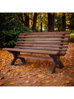 Скамейка садовая деревянная со спинкой Ойвинд, венге