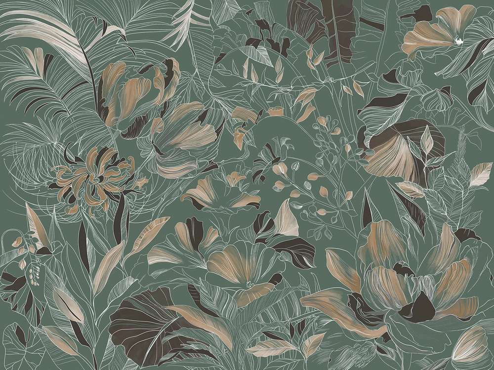 Дизайнерские обои Wall Street Blossom