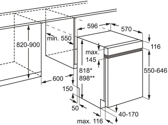 Встраиваемая посудомоечная машина AEG F 65040 IM