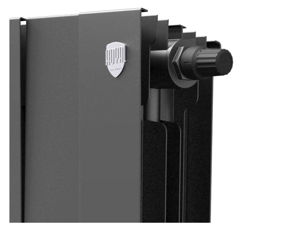 Радиатор биметаллический Royal Thermo PianoForte 300 Noir Sable 16 секций VDR (нижнее правое подключение)