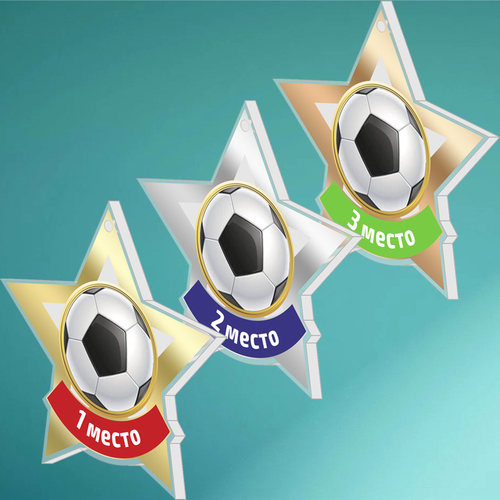 Акриловая медаль Футбол 1723