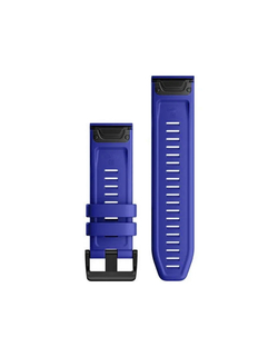 Ремешок силиконовый 26 мм. Premium для Garmin Fenix 7x/6x/5x/5x plus/3, Descent, Tactix, Enduro, D2, быстросъемный QuickFit Синий