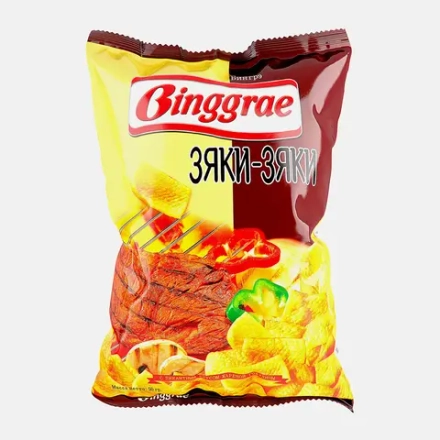 Чипсы Binggrae вкус жареной говядины Зяки-Зяки 50г