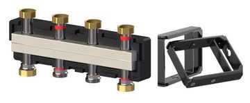 Коллектор Meibes M66301.921RU до 3 насосных групп 2-3 отопительных контура из нержавеющей стали