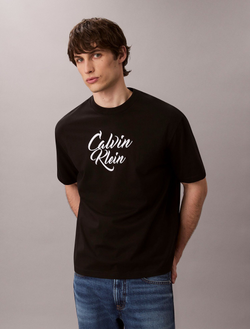 Футболка Calvin Klein Script Logo Graphic Relaxed Black