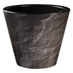 Кашпо для цветов пластиковое 3л d-19 см «Классика» Гранит