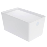 Контейнер с крышкой, белый, 18х15х30см