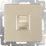 Телефонная розетка RJ-11 (шампань)