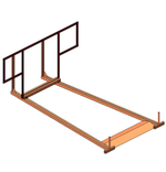 Кронштейн крышевой Полимер-Групп(2880x2000x1140см;90,1кг;красный) - арт.559339