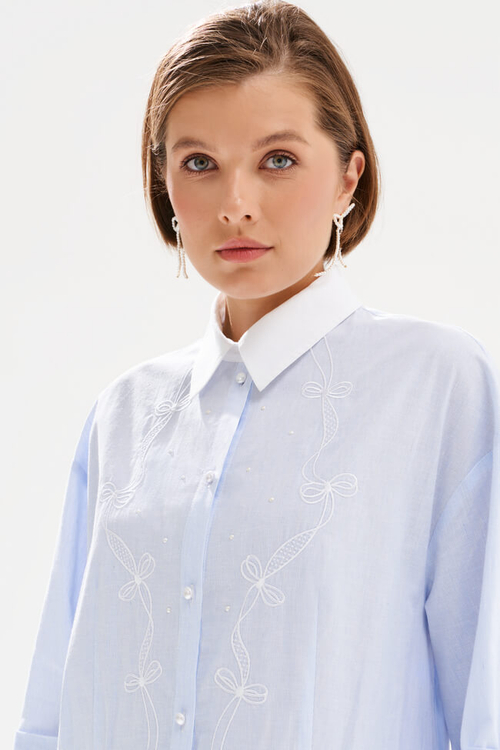 51752 Платье женское (небесно-голубой)