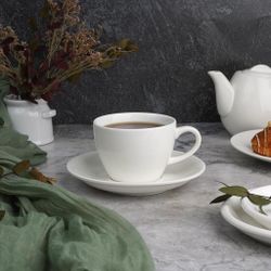 Чайная пара 220 мл белая d 9 см h6,5 см фарфор P.L. Proff Cuisine [4]